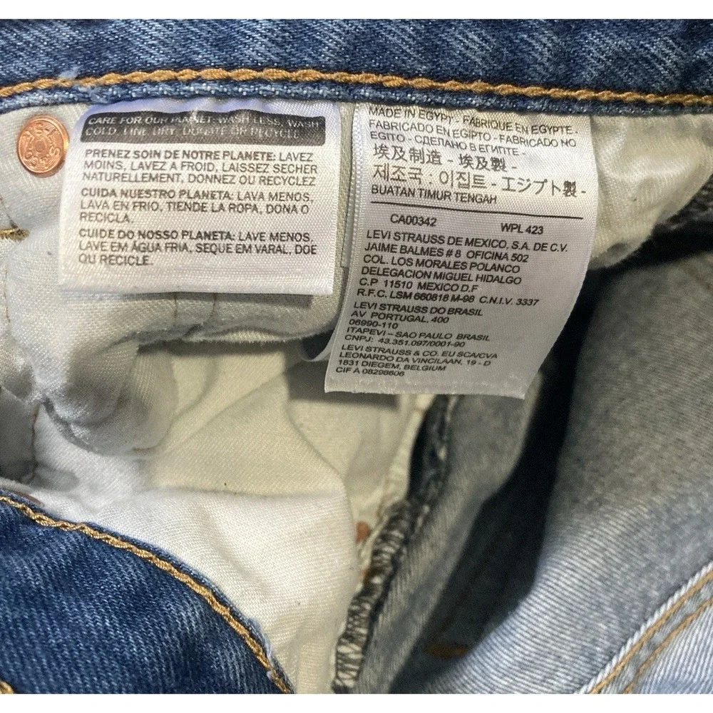 Levi's 501 XX Jeans Mens W34 L34 Actual 34x29 Button Fly Straight Leg Vintage